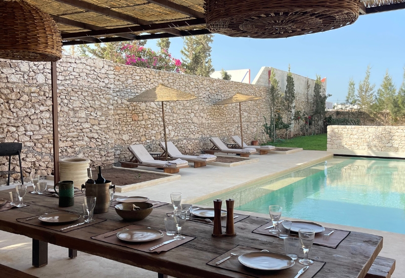 Aménagement extérieur haut de gamme d’une villa à Ghazoua